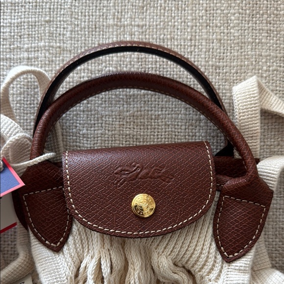 LONGCHAMP LE PLIAGE FILET L MESH BAG in Ecru - Canvas - Picture 7 of 7